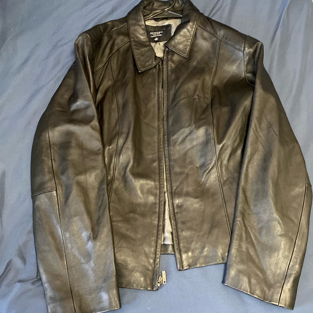 XL Black Leather Jacket